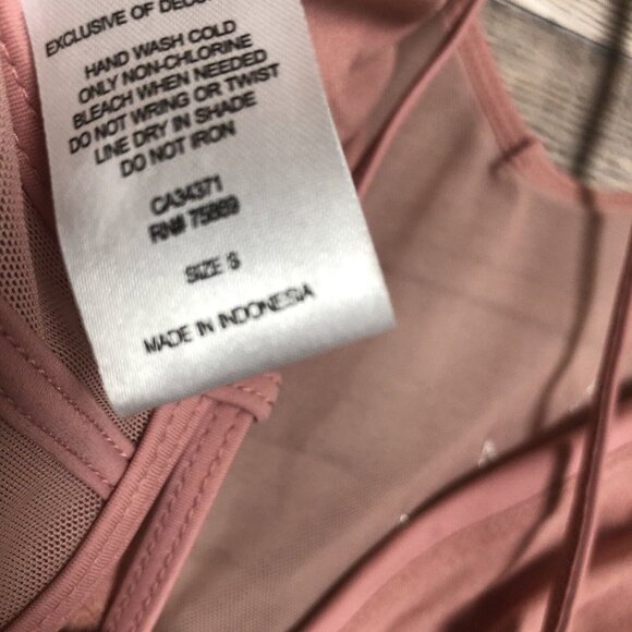 Gossip 2-pc Swim Pink Bikini Sheer Strappy-Backed Size Small - Picture 8 of 13